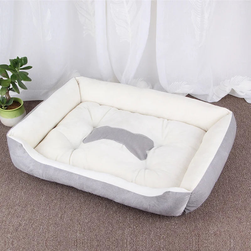 Winter Big Dog Bed Warm Fleece Pet House XXS to XXL for Small Medium Large Dogs Golden Retriever Border Collie Washable Pet Sofa