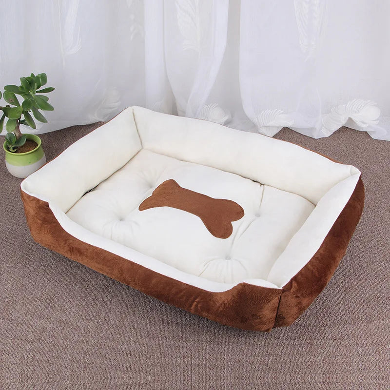 Winter Big Dog Bed Warm Fleece Pet House XXS to XXL for Small Medium Large Dogs Golden Retriever Border Collie Washable Pet Sofa