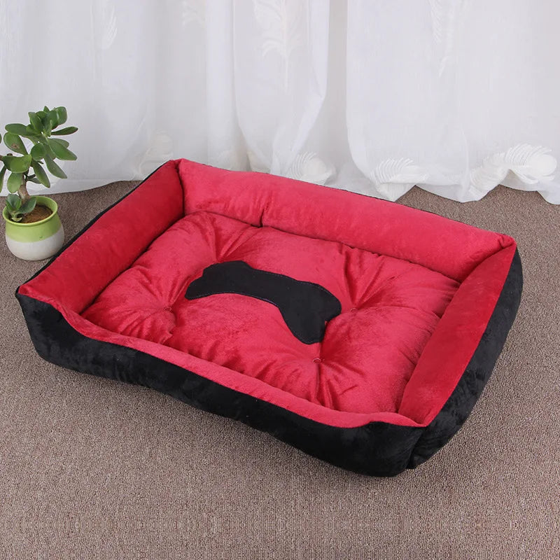 Winter Big Dog Bed Warm Fleece Pet House XXS to XXL for Small Medium Large Dogs Golden Retriever Border Collie Washable Pet Sofa