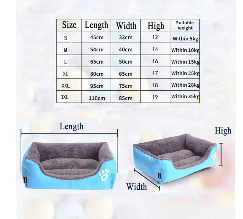 Winter Warm Large Dog Sofa Bed Dog Kneel Cat Mats House Cushion Pet Sleeping Sofa Beds Mat for Large and Small Dog Cat bed