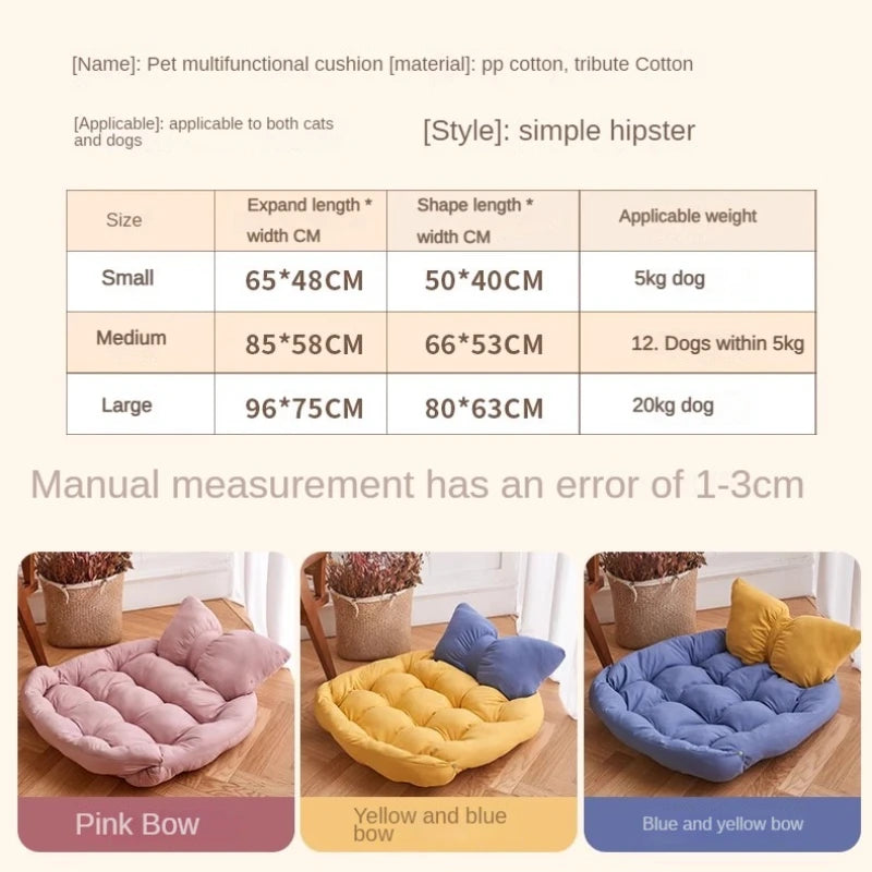 Washable Cotton Sofa Bed for Cats and Dogs, Soft Pet Mat, Warm Bed for Large Dogs, Medium and Small Dogs, Cute Kennel House, New