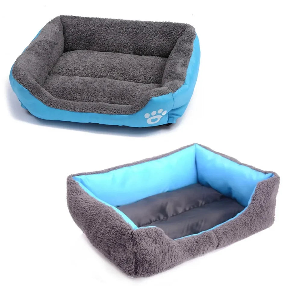 Large Square Nest Pet Large Dog Bed for Small Medium Dogs Soft Fleece Nest Big Dog Sofa Bed Winter Warm Cat House for Pet