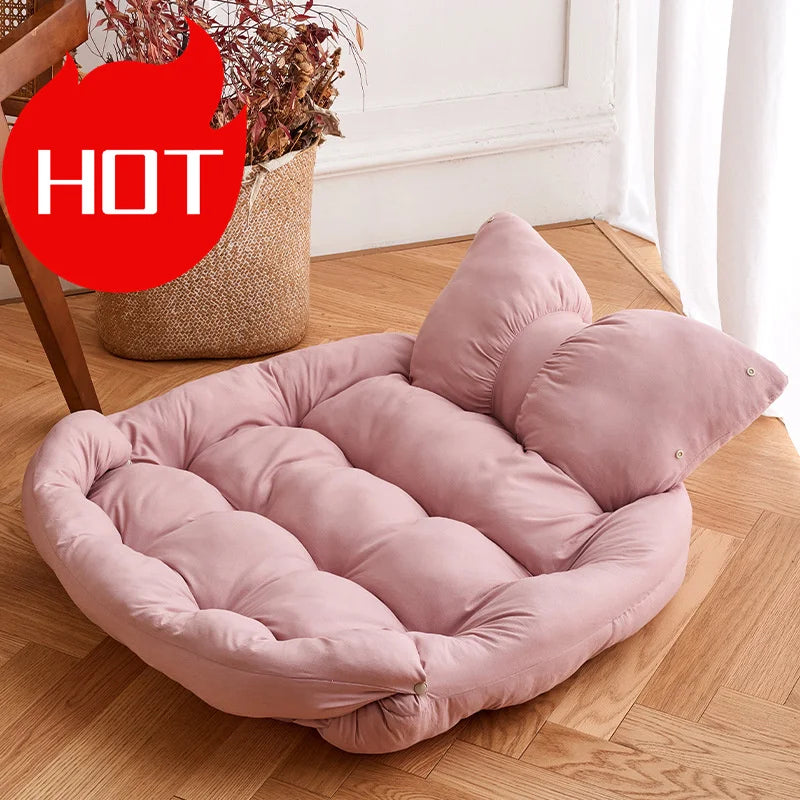 Washable Cotton Sofa Bed for Cats and Dogs, Soft Pet Mat, Warm Bed for Large Dogs, Medium and Small Dogs, Cute Kennel House, New